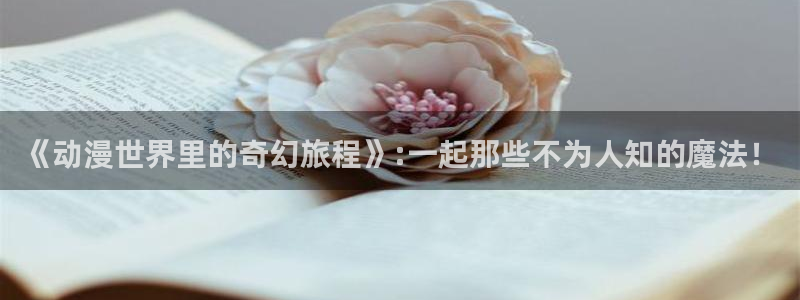 绅士acg动漫：《动漫世界里的奇幻旅程》:一起那些不为人知的魔法！